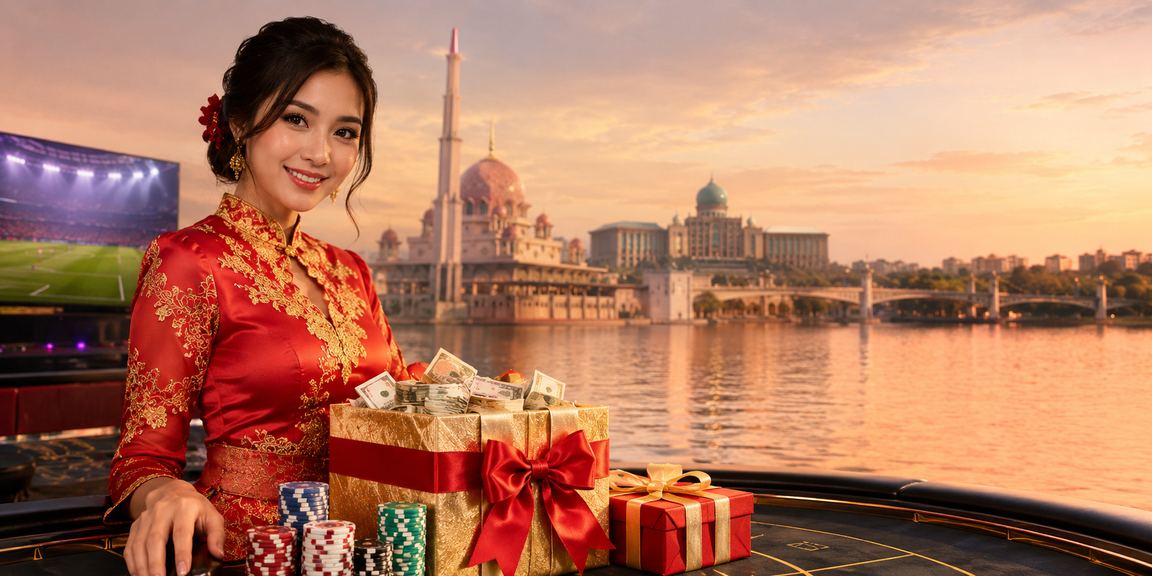 Pertaruhan bola sepak di Putrajaya dengan suasana Malaysia yang bersemangat
